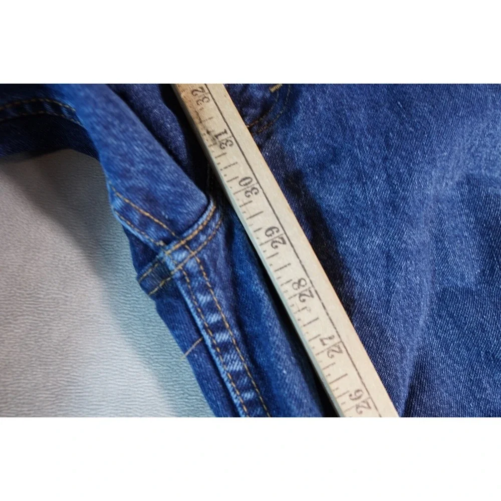 Levis 550 Relaxed Fit Straight Leg Jeans 42X30 Blue 5 Pocket Red Tab Denim Pants